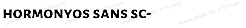 hormonyos sans sc字体转换